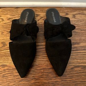 Black Suede Jeffrey Campbell Mules